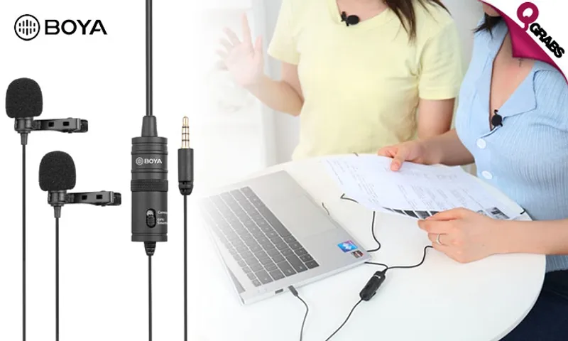 Boya Dual Omni-Directional Lavalier Mic!